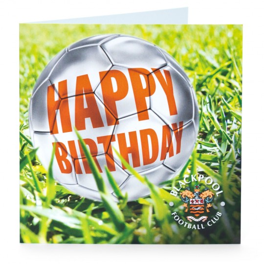 Happy Birthday Football Card