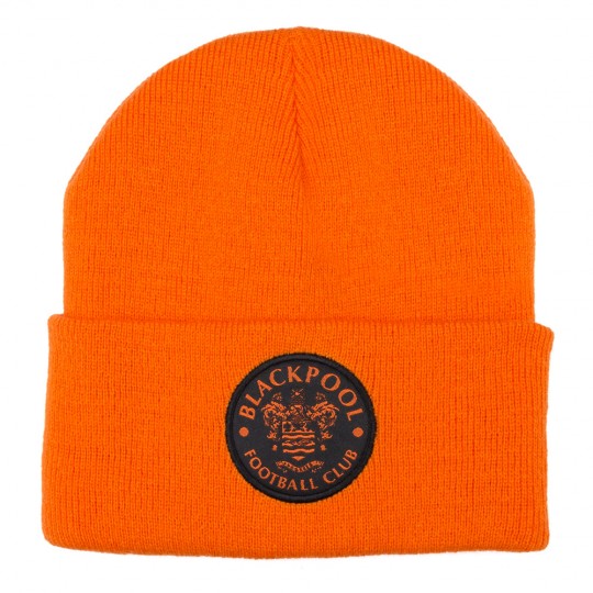 Tangerine Turn-up Beanie Hat Crest