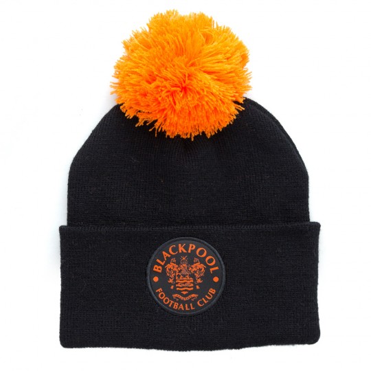 Black best sale bobble hat