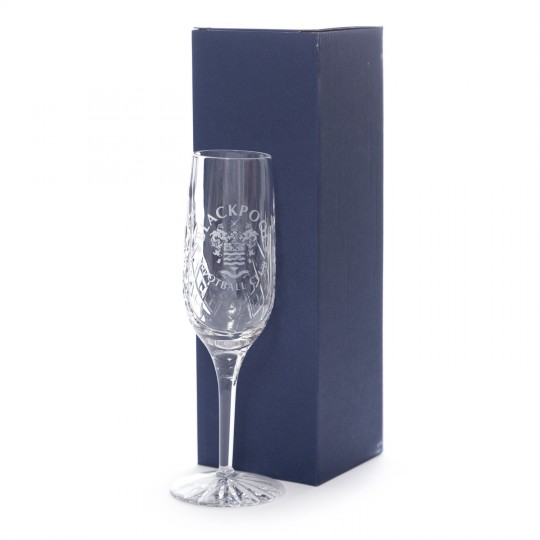 Engraved Crest Champagne Glass