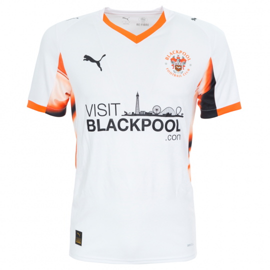 Blackpool FC Tie 希少 Tangerine Tie with Tower Logo