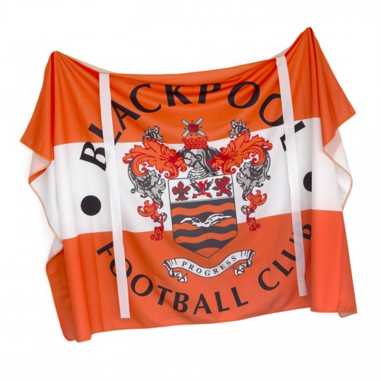 Blackpool FC Crest Flag with Top Ties