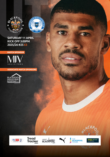 Blackpool FC Tie 希少 Tangerine and Black Striped Tie