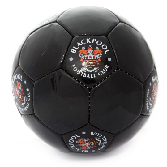 Black Panel Football with Crest