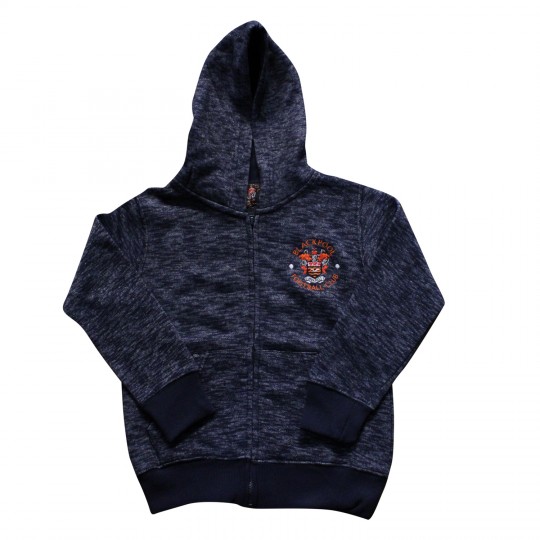 Junior Brooklyn Hoodie Navy with embroided Crest