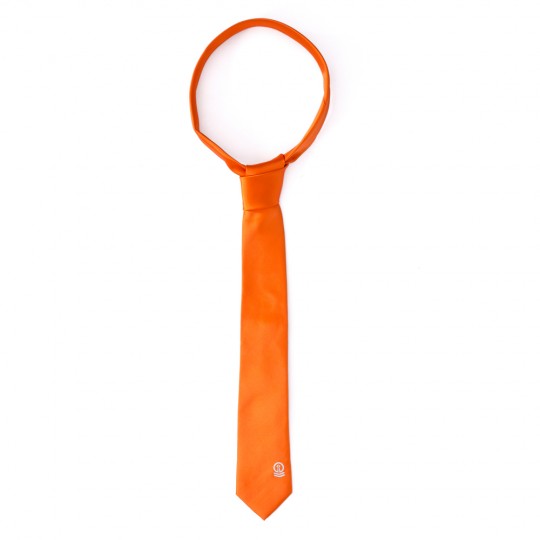 Tangerine Tie with Tower Logo