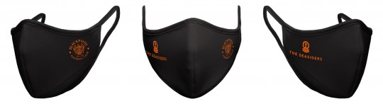 Blackpool FC Face Mask Black Crest/Tower Logo