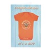 New Baby Boy Card Tangerine