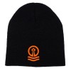 Black Beanie Hat with Tower