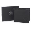 Black Crest Leather Wallet Boxed