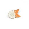OK Badge White with White Crest
