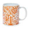 Tangerine on White Mega Mug