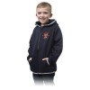 Junior Ultra Hoodie Navy with embroided Crest