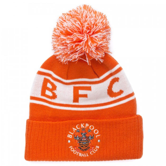 USA Football Style Bobble Hat Tangerine