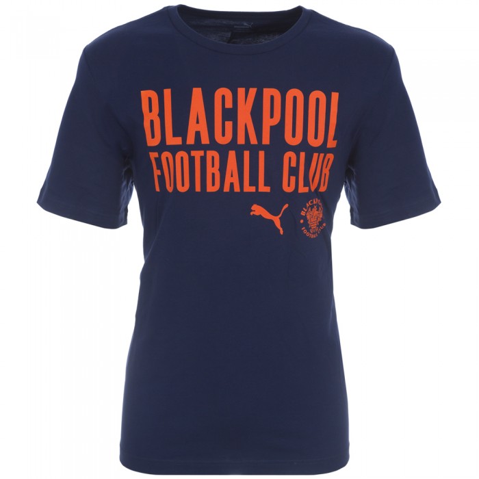 Puma Graphic T Shirt Blackpool FC with Crest