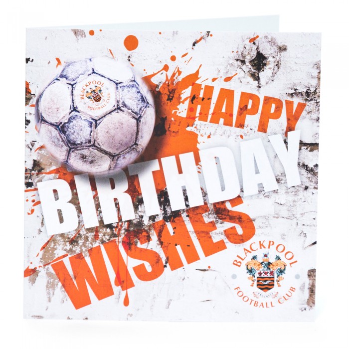 Birthday Wishes Splatter Ball Card