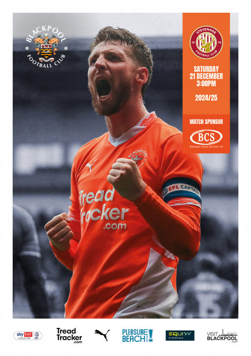 Programme Blackpool v Stevenage FC