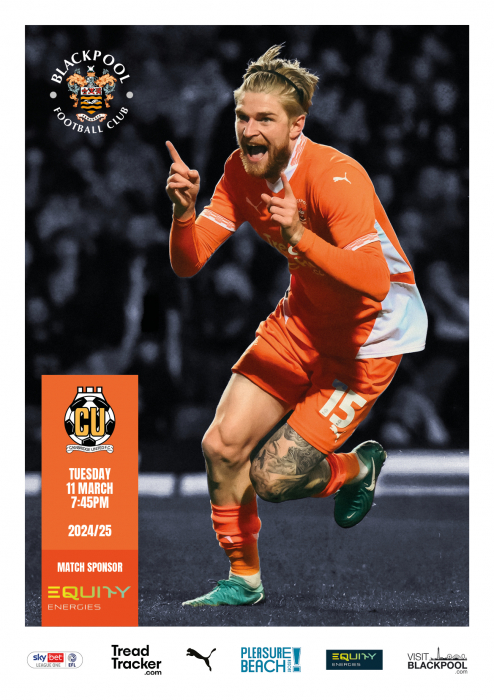 Programme Blackpool v Cambridge Utd FC