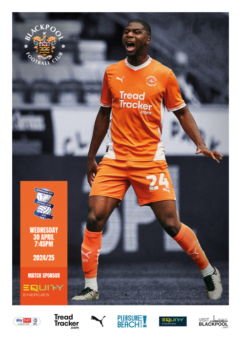 Programme Blackpool v Birmingham City FC 