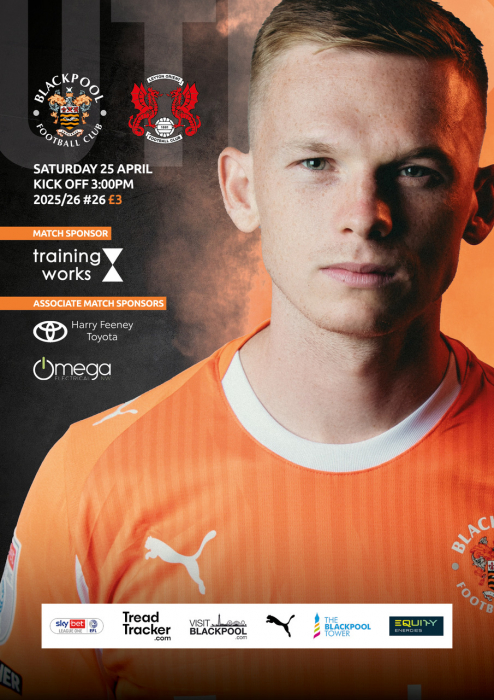 Programme Blackpool FC v Leyton Orient FC