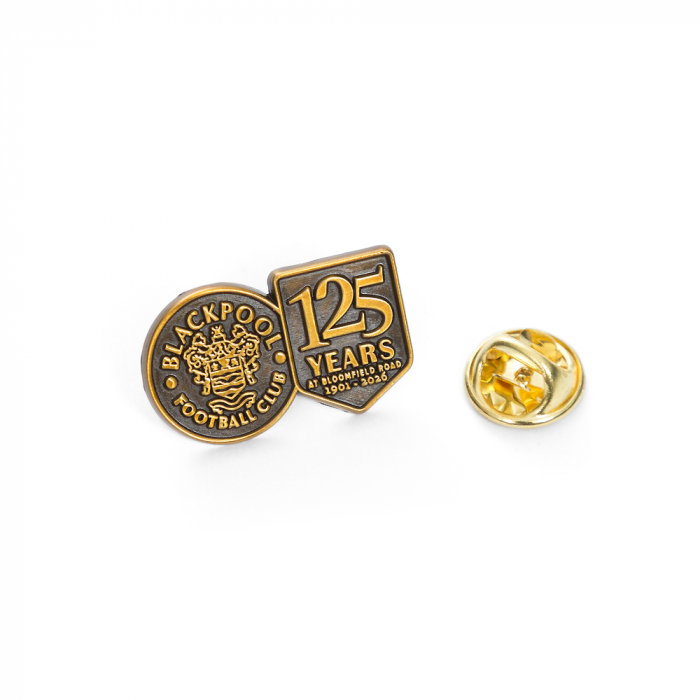 125 Year Anniversary Badge Antique Gold