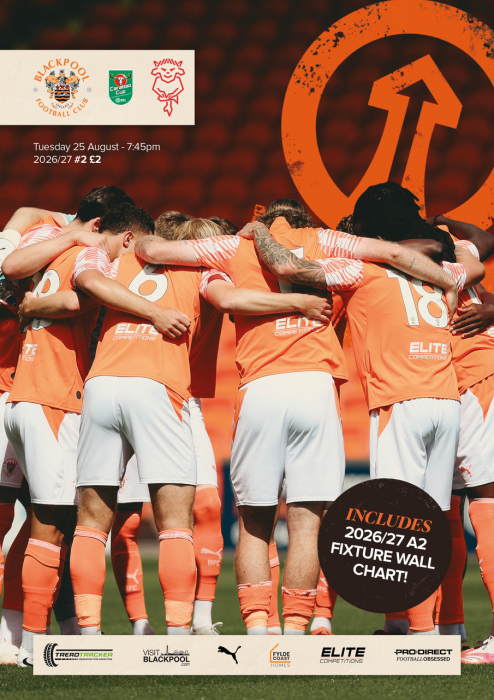 Blackpool v Lincoln City Fixture Wall Chart