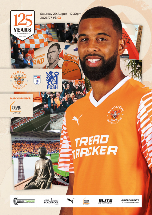 Programme Blackpool FC v Peterborough Utd FC