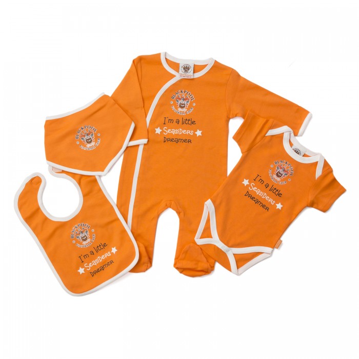 Babywear 4 Pack Tangerine and White